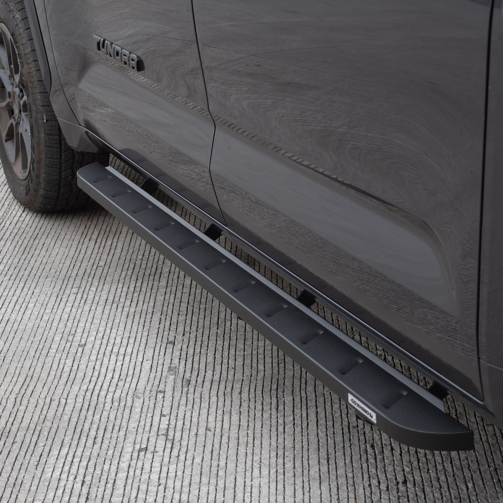Go Rhino 63443687SPC 2022 - 2024 Toyota Tundra RB Series RB10 Slim Line Running Boards with Mounting Bracket Kit - Rugged Truck Gear