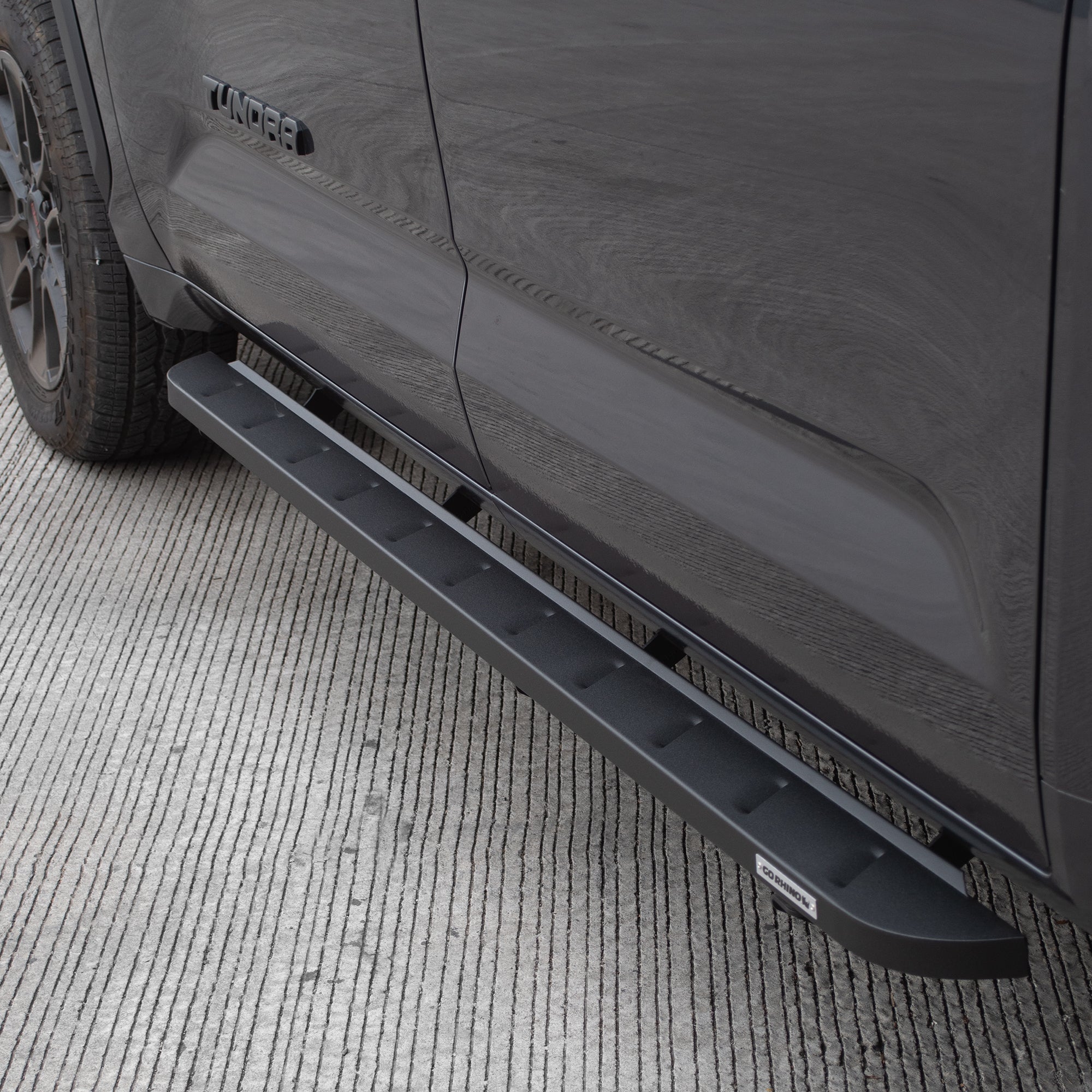 Go Rhino 63443687SPC 2022 - 2024 Toyota Tundra RB Series RB10 Slim Line Running Boards with Mounting Bracket Kit - Rugged Truck Gear