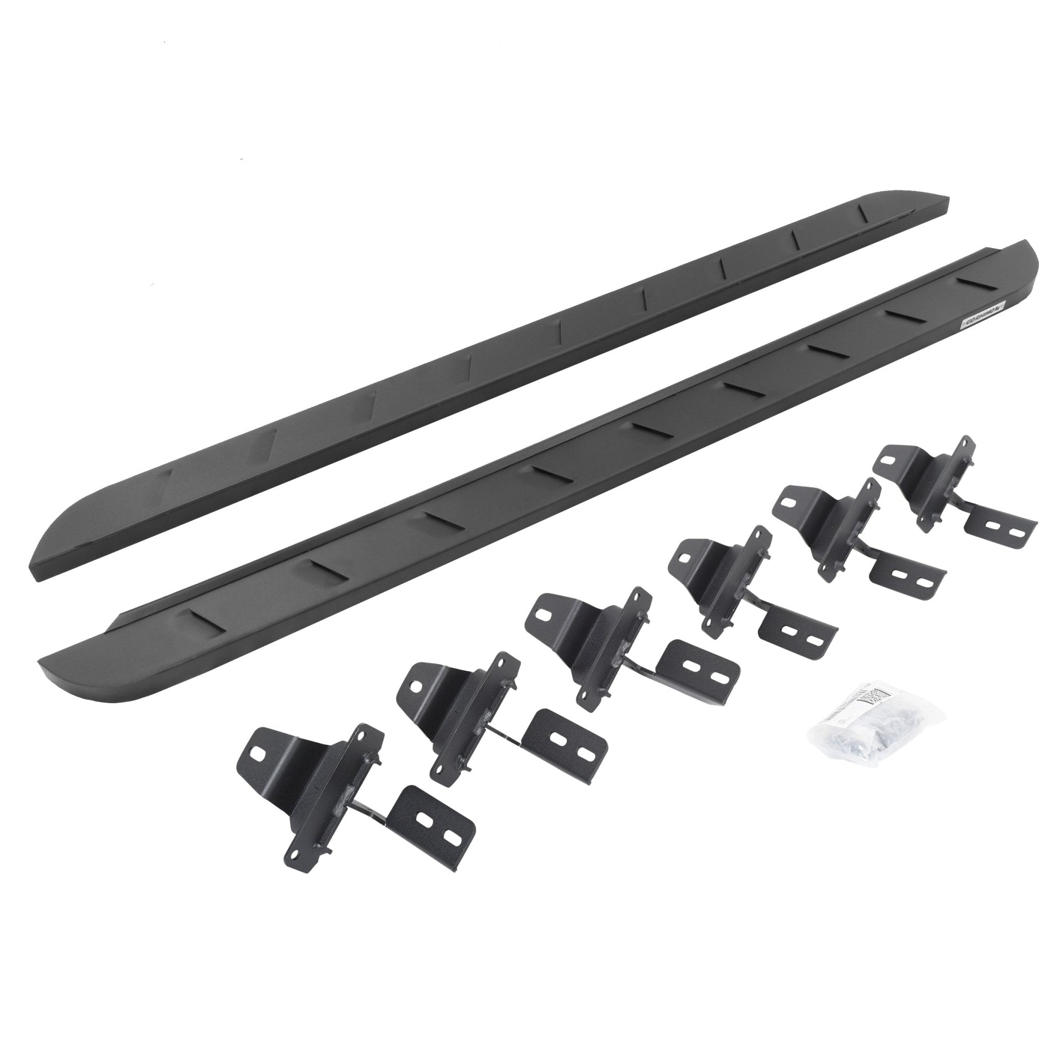 Go Rhino 63450673SPC 2018 - 2024 Jeep Wrangler JL RB Series RB10 Slim Line Running Boards with Mounting Bracket Kit - Rugged Truck Gear