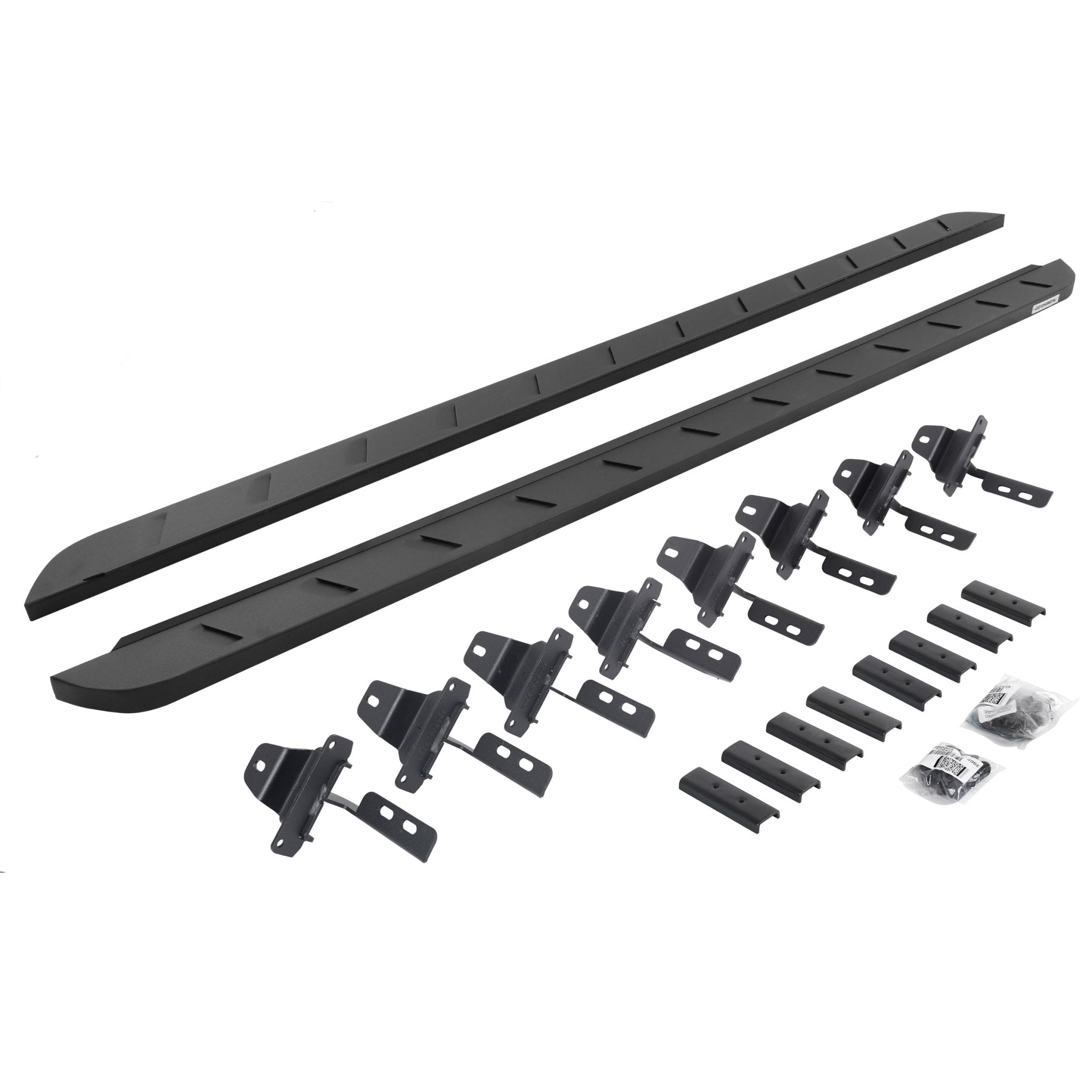 Go Rhino 63451687SPC 2020 - 2024 Jeep Gladiator JT RB Series RB10 Slim Line Running Boards with Mounting Bracket Kit - Rugged Truck Gear