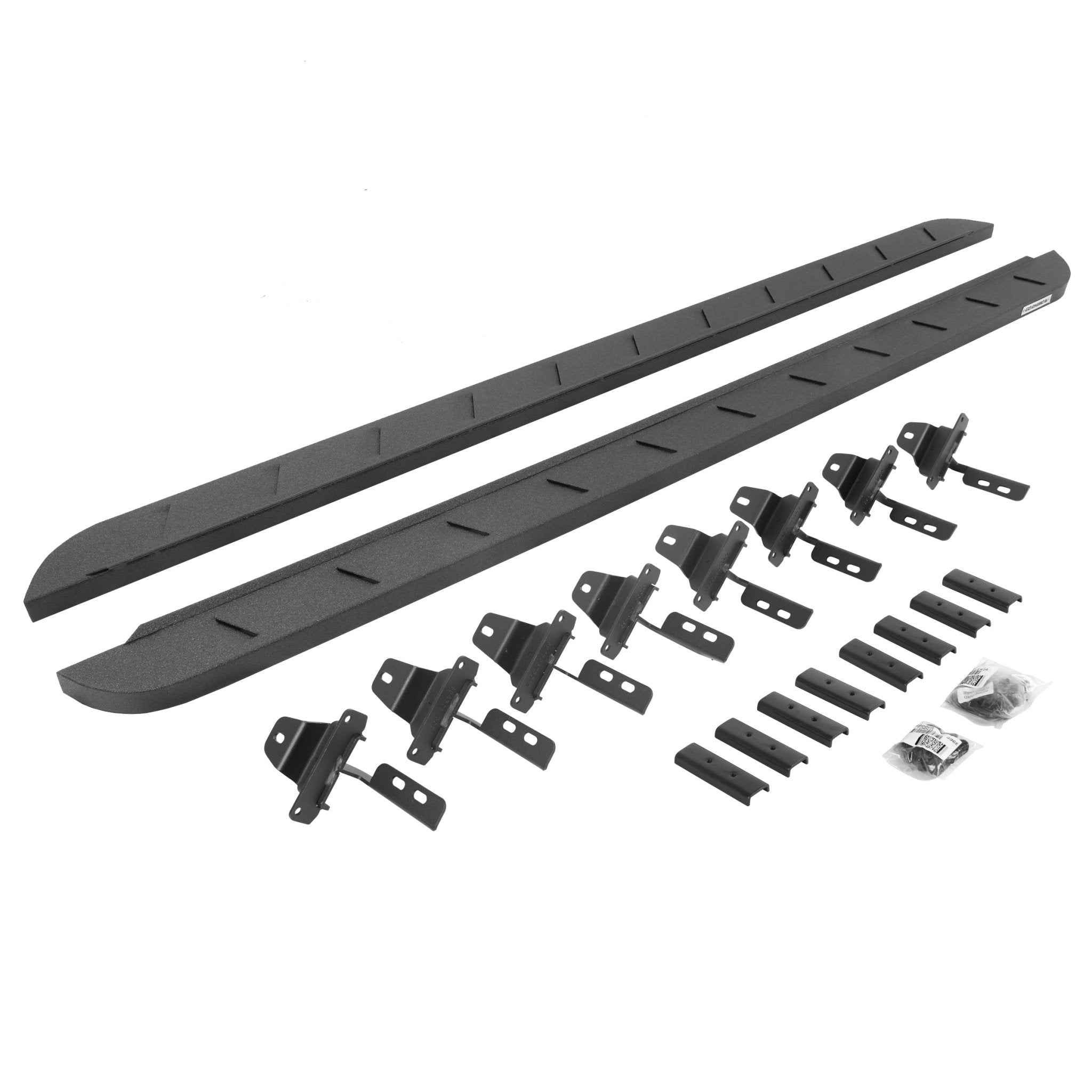 Go Rhino 63451687ST 2020 - 2024 Jeep Gladiator JT RB Series RB10 Slim Line Running Boards with Mounting Bracket Kit - Rugged Truck Gear