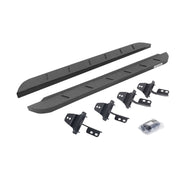 Go Rhino 63492648ST 2007 - 2018 Jeep Wrangler JK RB Series RB10 Slim Line Running Boards with Mounting Bracket Kit - Rugged Truck Gear