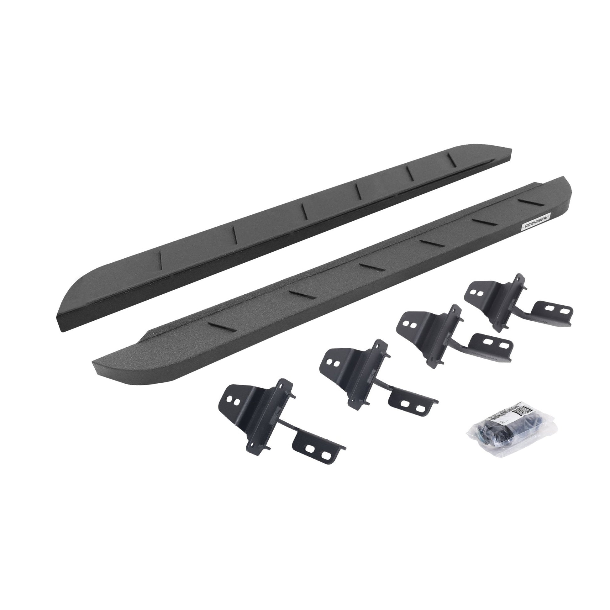 Go Rhino 63492648ST 2007 - 2018 Jeep Wrangler JK RB Series RB10 Slim Line Running Boards with Mounting Bracket Kit - Rugged Truck Gear