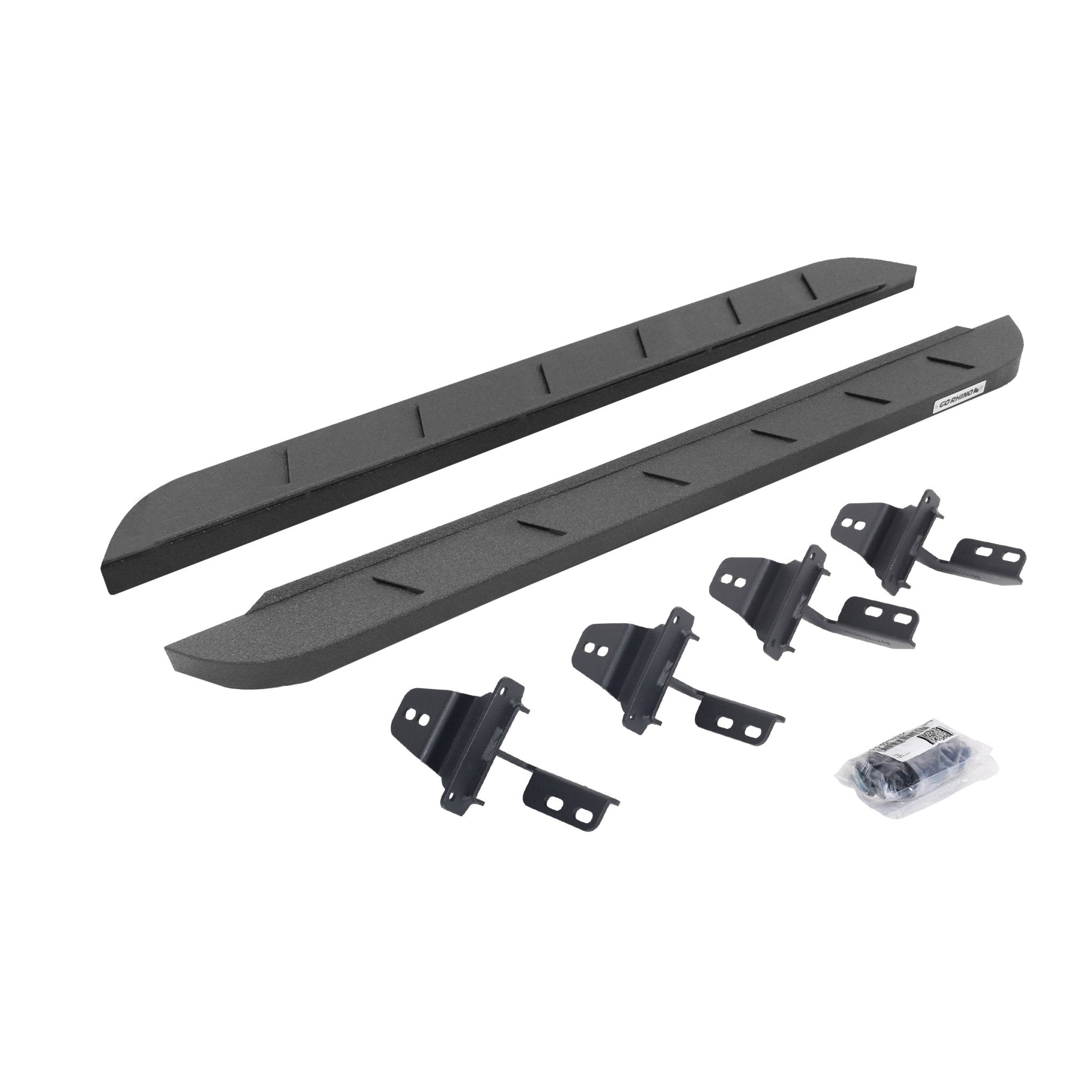 Go Rhino 63492648ST 2007 - 2018 Jeep Wrangler JK RB Series RB10 Slim Line Running Boards with Mounting Bracket Kit - Rugged Truck Gear