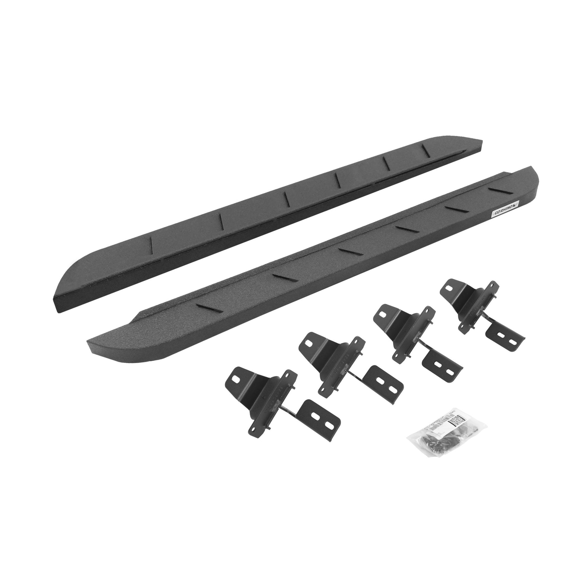 Go Rhino 63492748ST 2018 - 2024 Jeep Wrangler JL RB Series RB10 Slim Line Running Boards with Mounting Bracket Kit - Rugged Truck Gear