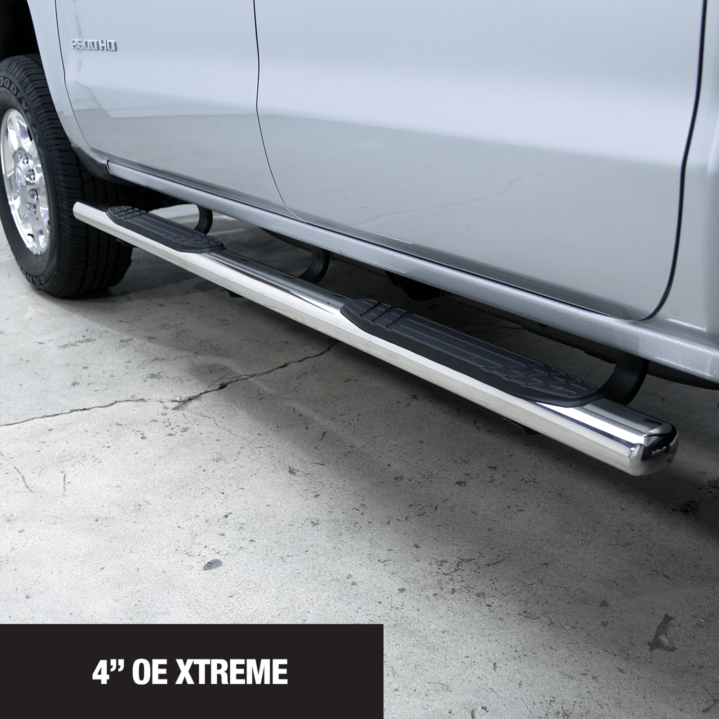 Go Rhino 640080PS 2004 - 2015 Nissan TITAN OE Xtreme Series 4" Side Steps - Boards Only - Rugged Truck Gear