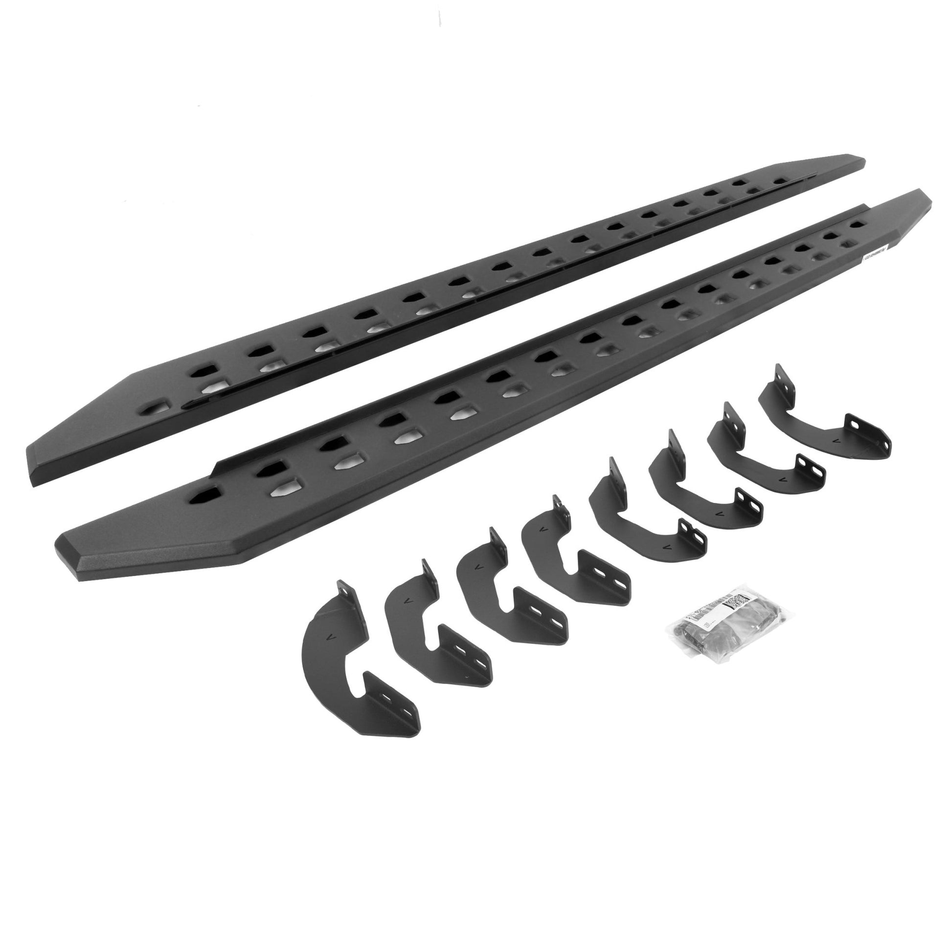Go Rhino 69441687SPC 2007 - 2021 Toyota Tundra RB Series RB20 Slim Line Running Boards with Bracket Kit - Rugged Truck Gear