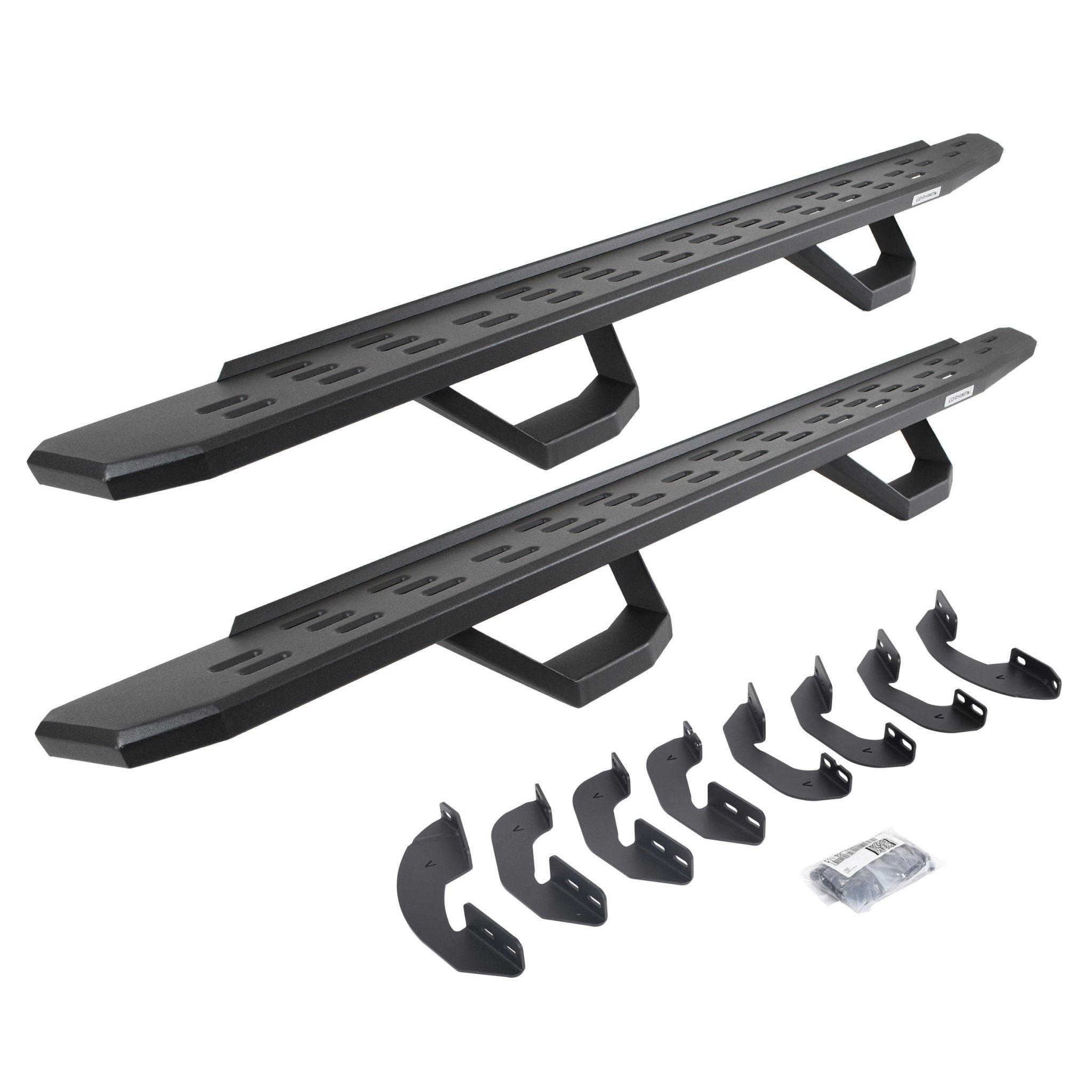 Go Rhino 6964158020PC 2007 - 2021 Toyota Tundra RB Series RB30 Running Boards with Brackets, 2 Pairs Drop Steps Kit - Rugged Truck Gear