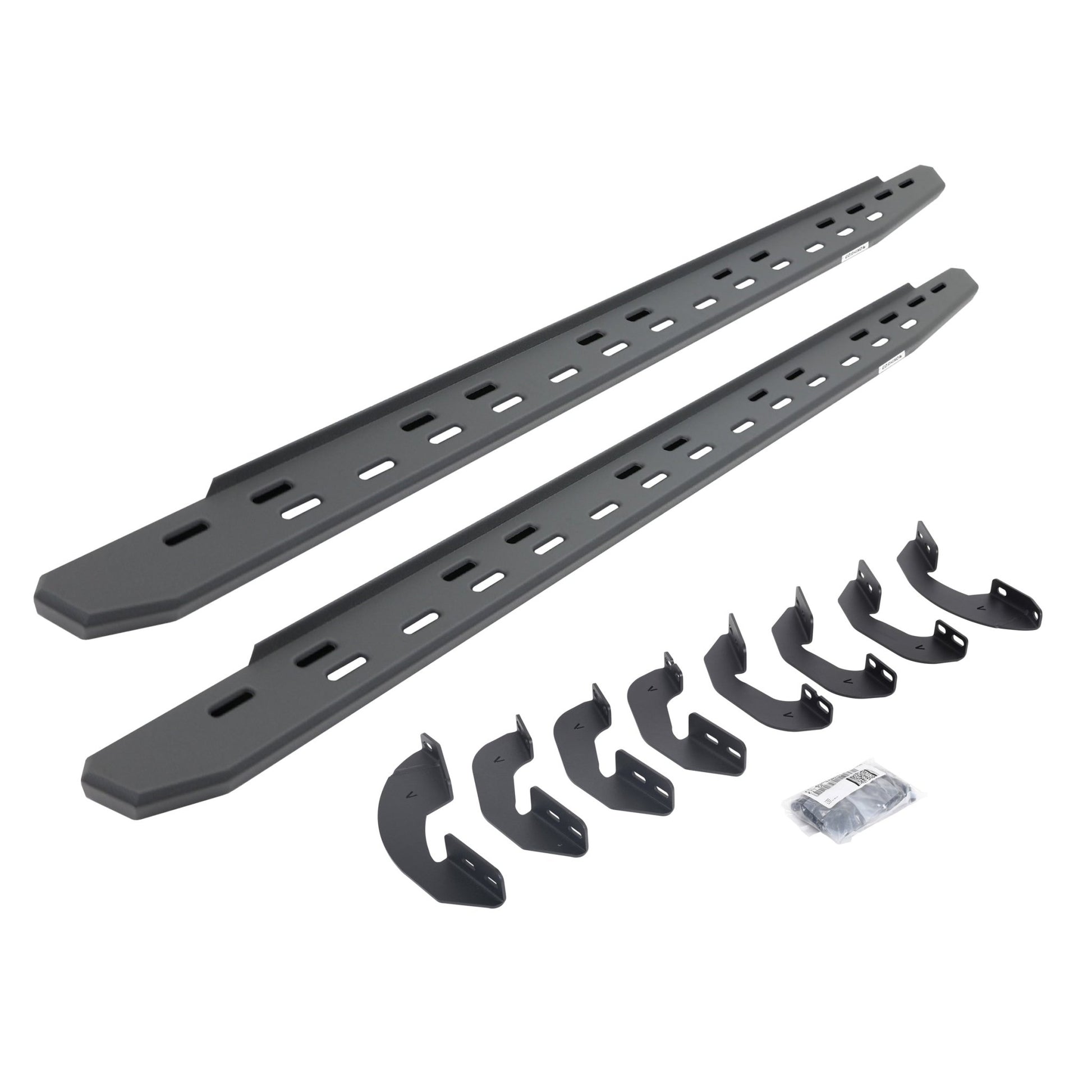 Go Rhino 69641580SPC 2007 - 2021 Toyota Tundra RB Series RB30 Slim Line Running Boards with Bracket Kit - Rugged Truck Gear