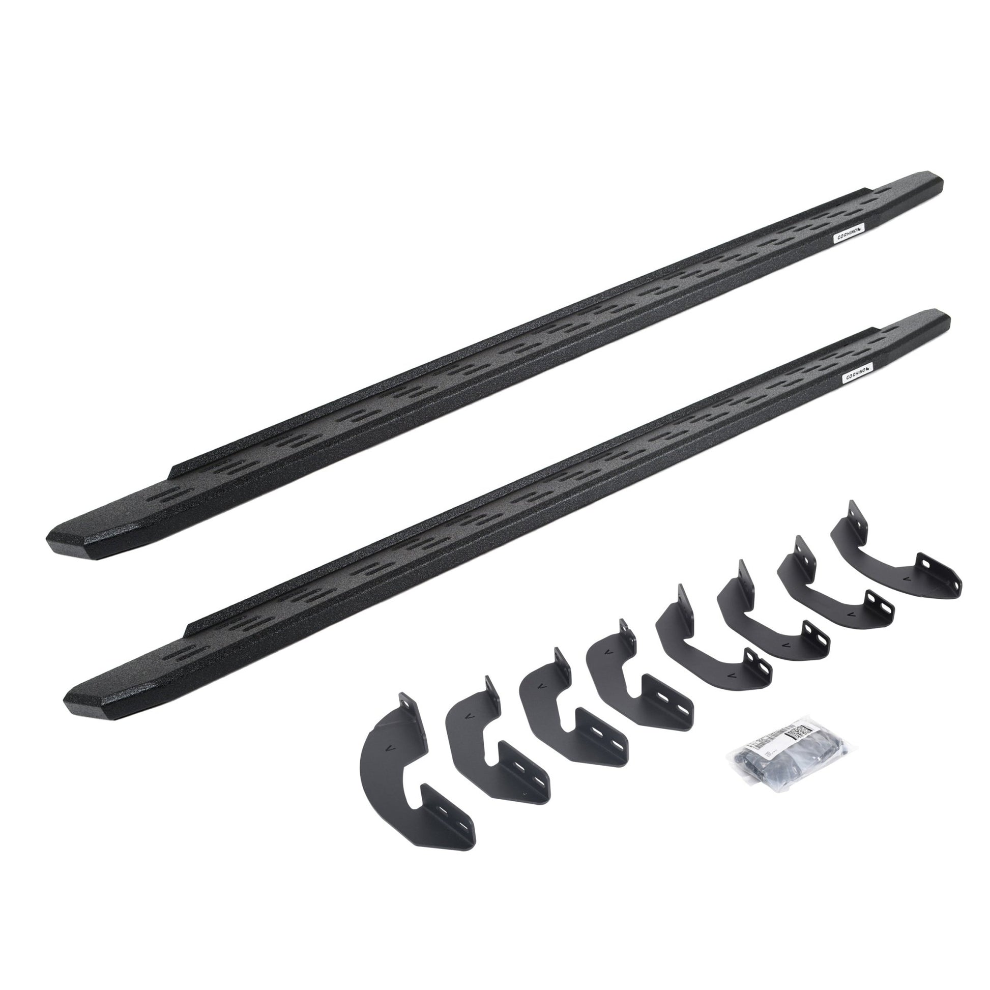 Go Rhino 69641687T 2007 - 2021 Toyota Tundra RB Series RB30 Running Boards with Mounting Bracket Kit - Rugged Truck Gear