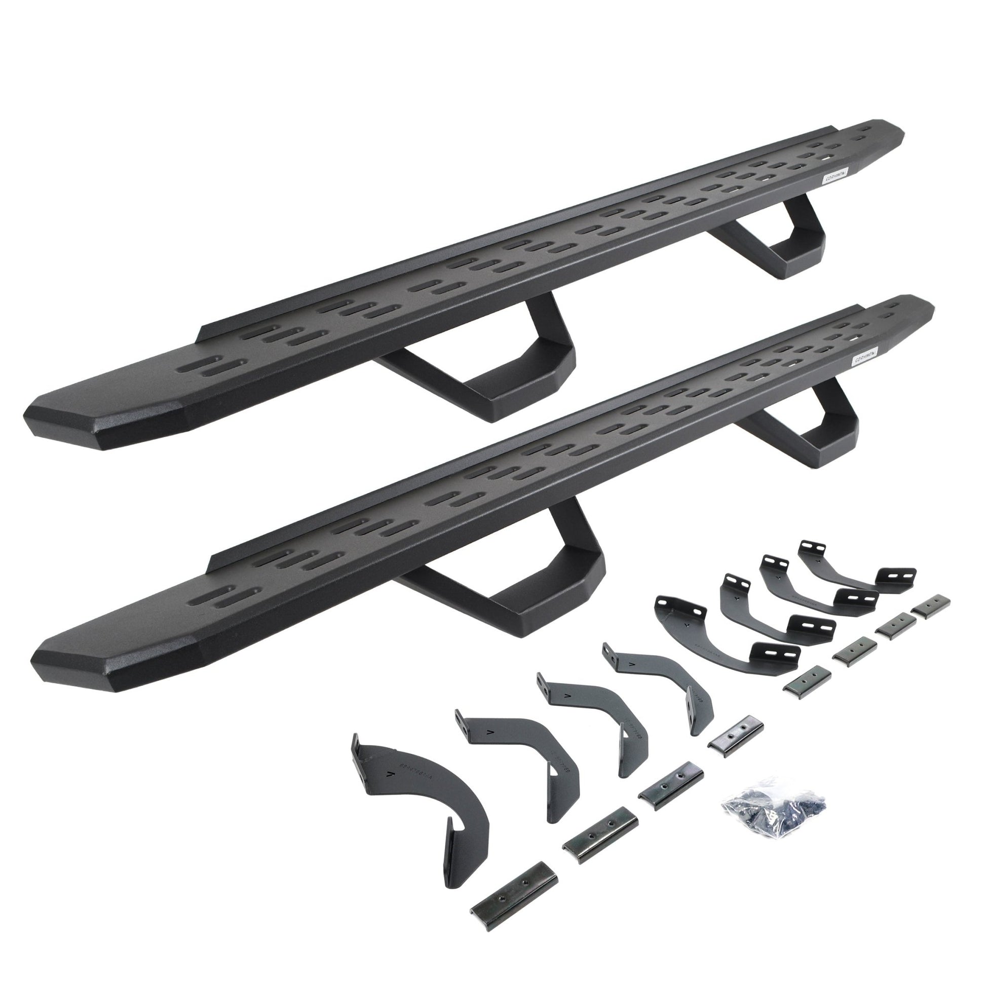 Go Rhino 6964358020PC 2022 - 2024 Toyota Tundra RB Series RB30 Running Boards with Brackets, 2 Pairs Drop Steps Kit - Rugged Truck Gear