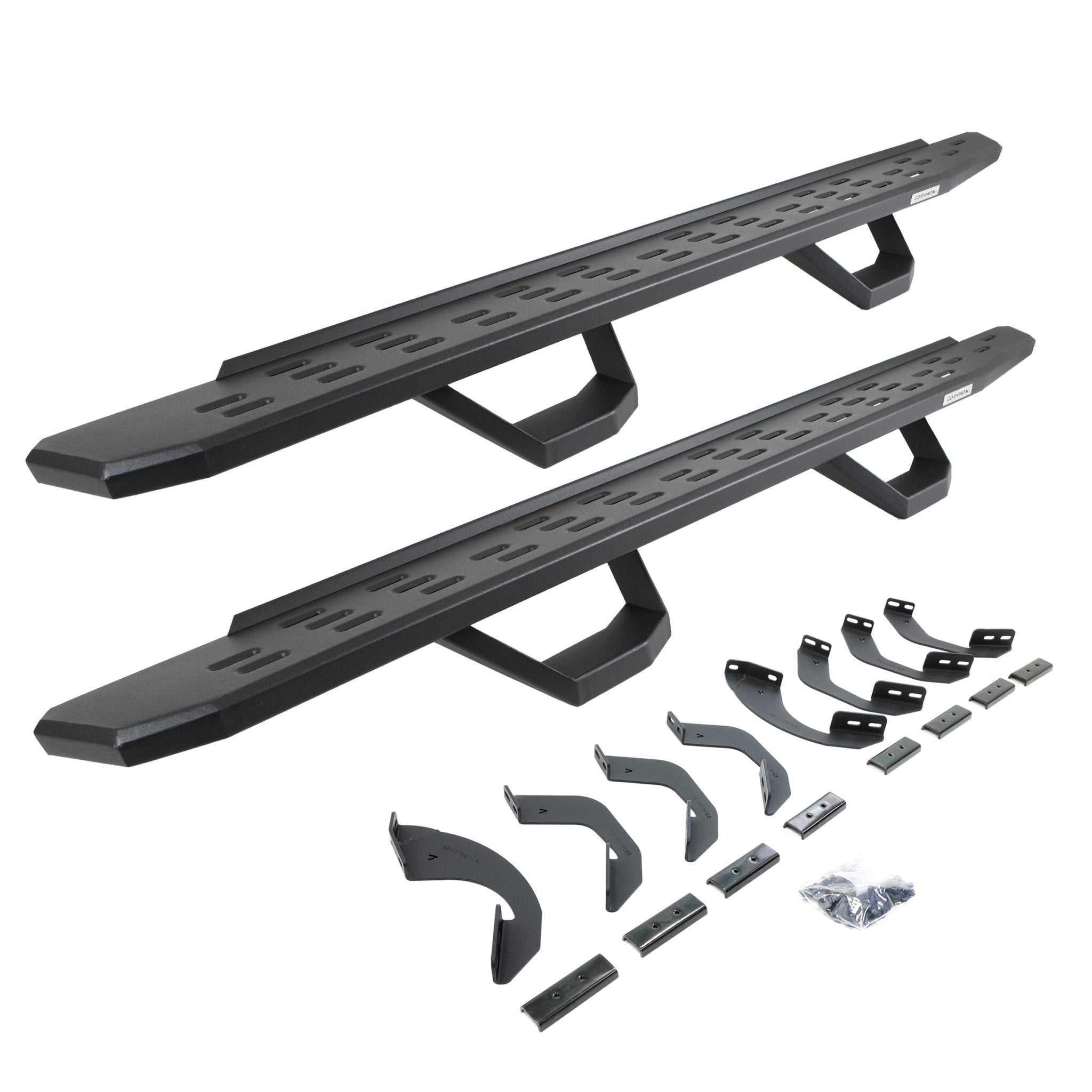 Go Rhino 6964358020PC 2022 - 2024 Toyota Tundra RB Series RB30 Running Boards with Brackets, 2 Pairs Drop Steps Kit - Rugged Truck Gear