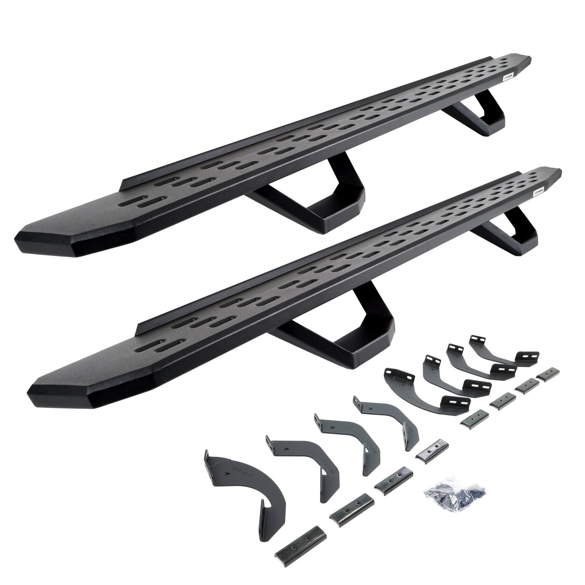 Go Rhino 6964368720PC 2022 - 2024 Toyota Tundra RB Series RB30 Running Boards with Mounting Brackets, 2 Pairs Drop Steps Kit - Rugged Truck Gear