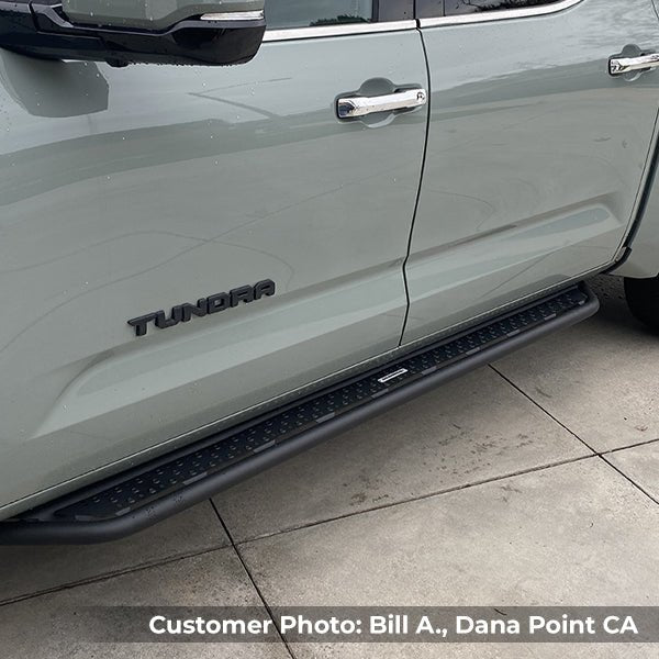 Go Rhino D64436T 2022 - 2024 Toyota Tundra D6 Dominator Series Xtreme Side Steps with Rocker Panel Mounting Bracket Kit - Rugged Truck Gear