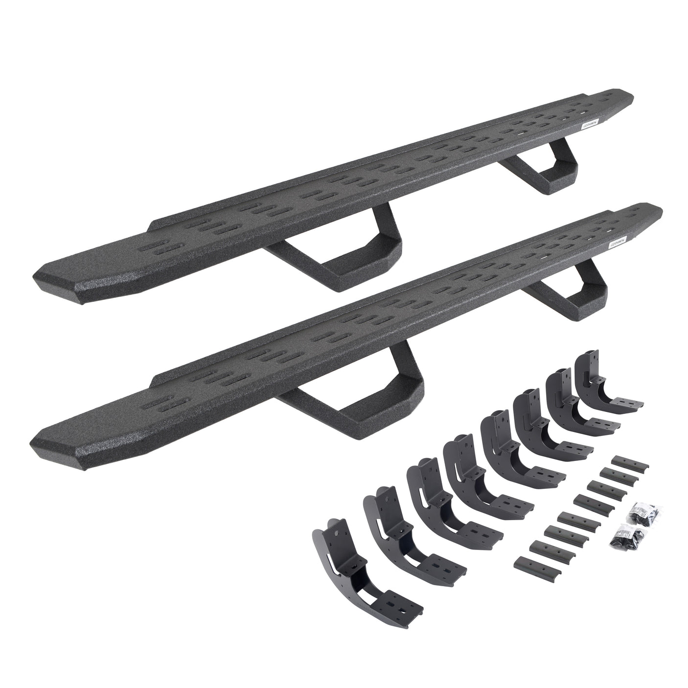 Go Rhino 6960488020T 2019-2024 Chevy Silverado 1500 RB Series RB30 Running Boards with Mounting Brackets, 2 Pairs Drop Steps Kit