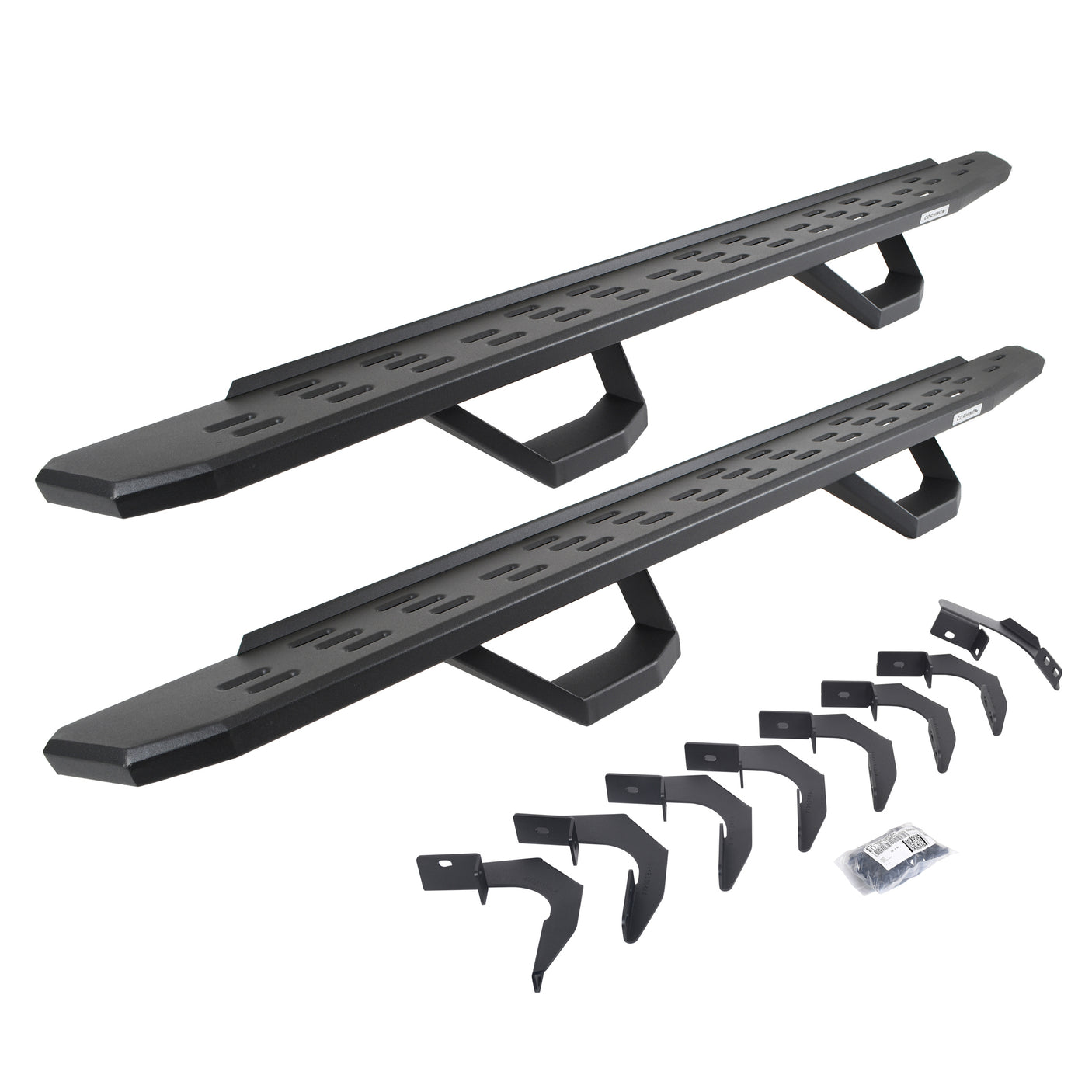 Go Rhino 6962358020PC 2015-2024 Chevy Colorado RB Series RB30 Running Boards with Mounting Brackets, 2 Pairs Drop Steps Kit