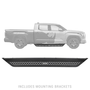 Go Rhino D64436T 2022-2024 Toyota Tundra D6 Dominator Series Xtreme Side Steps with Rocker Panel Mounting Bracket Kit