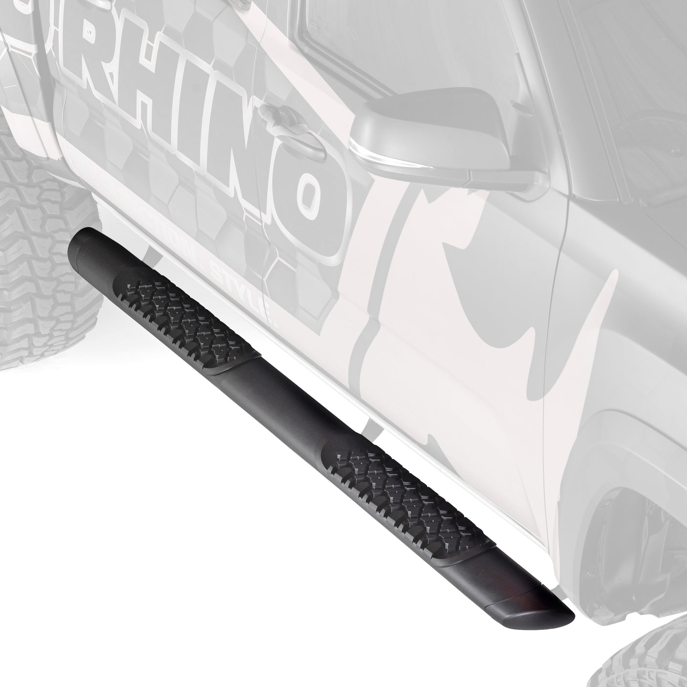 Go Rhino V3415087T 2011-2014 Ford F150 FX2/King Ranch/Platinum/SVT Raptor/XL V-Series V3 Aluminum Side Steps with Mounting Bracket Kit