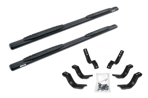 Go Rhino 104036880T 2019-2024 Ford F150 Lariat/XL/XLT 1000 Series 4" Side Steps with Mounting Bracket Kit