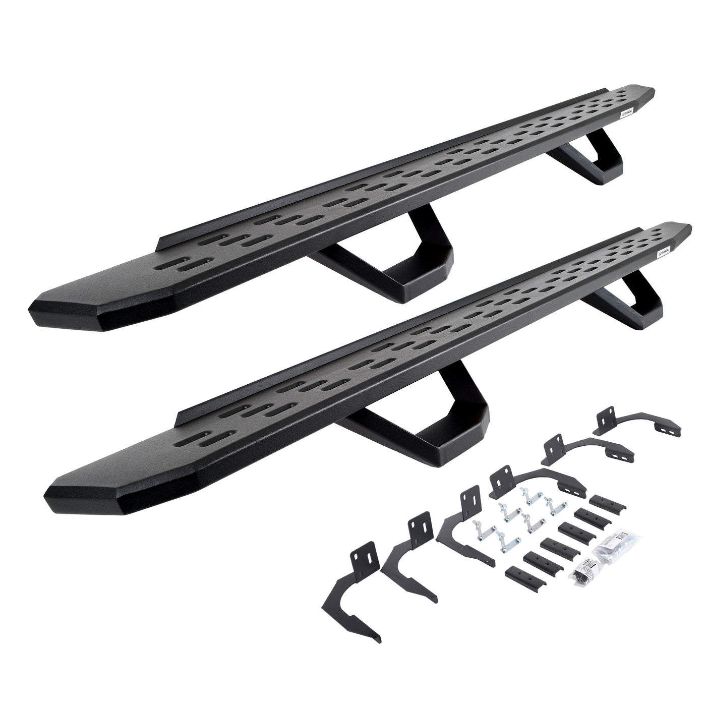 Go Rhino 6961068720PC 2009-2014 Dodge Ram 1500 RB Series RB30 Running Boards with Mounting Brackets, 2 Pairs Drop Steps Kit