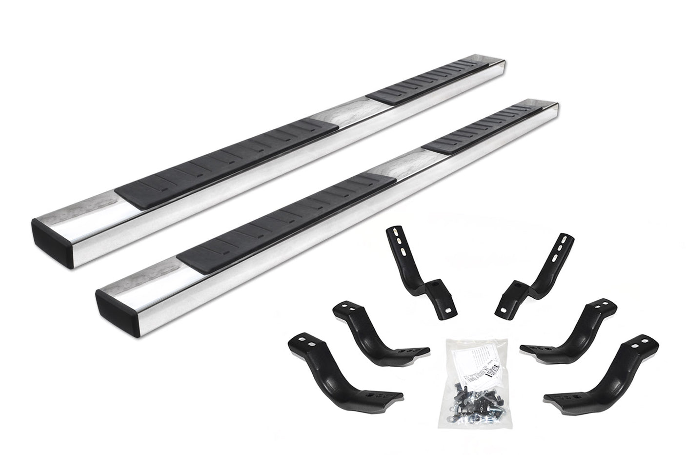 Go Rhino 6862409787PS 2003-2009 Dodge Ram 2500/3500 OE Xtreme II Series 6" Side Steps with Mounting Bracket Kit