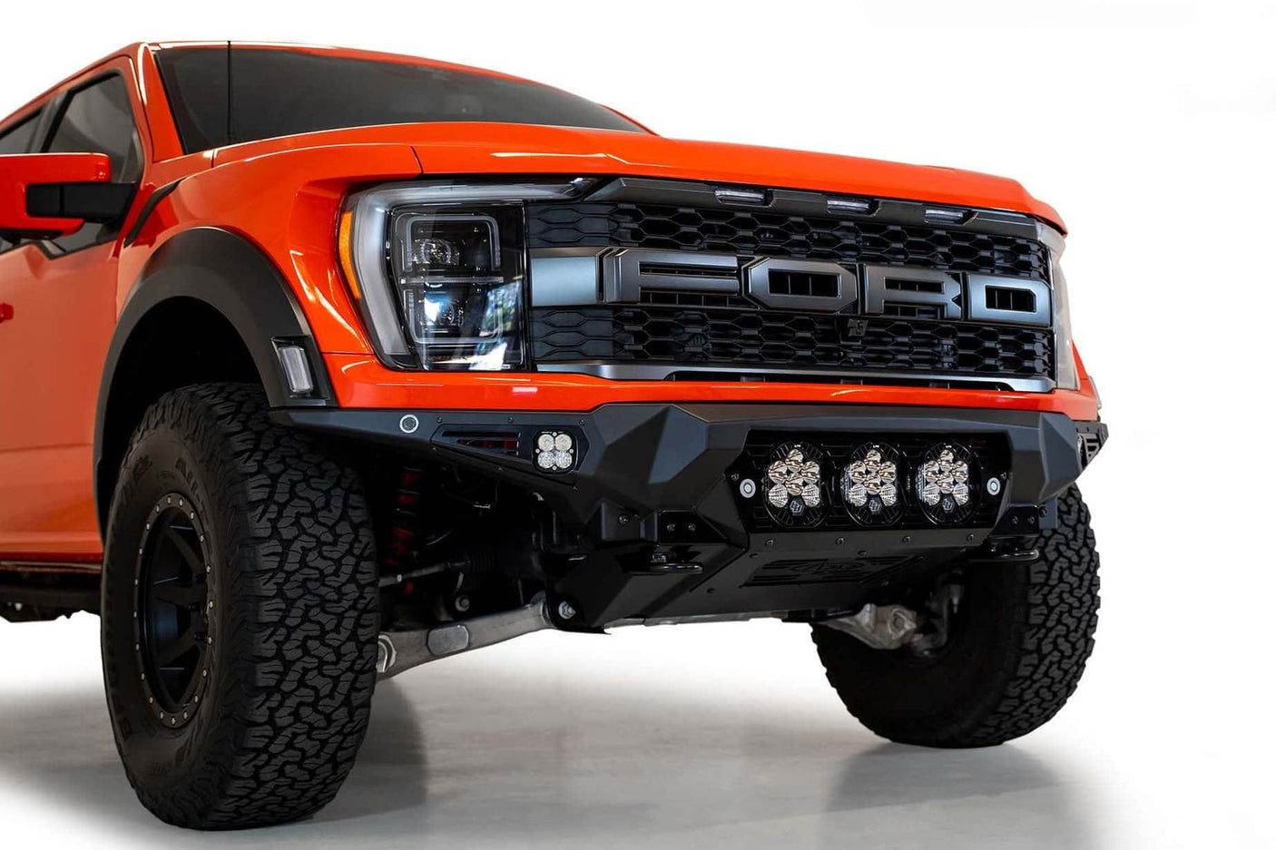 ADD F210014100103 2021-2022 Ford Raptor Bomber Front Bumper (Baja Designs) - BumperStock