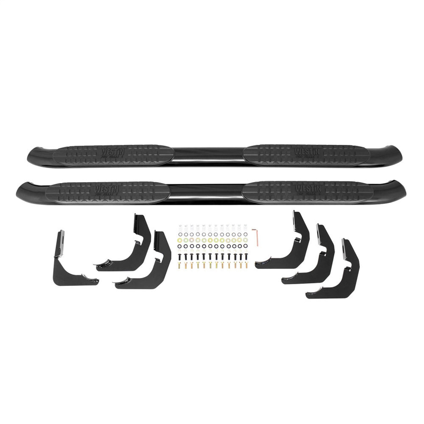 Westin 21-21315 1999-2016 Ford F250/F350 Super Duty PRO TRAXX 4 in. Oval Nerf Step Bars - 80 in. Long