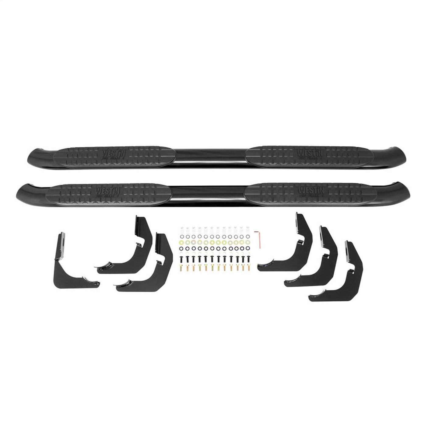 Westin 21-23245 2007-2021 Toyota Tundra PRO TRAXX 4 in. Oval Nerf Step Bars - 80 in. Long