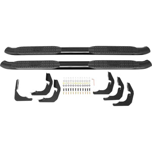 Westin 21-23715 2014-2019 Chevy Silverado 1500 PRO TRAXX 4 in. Oval Nerf Step Bars - 72 in. Long