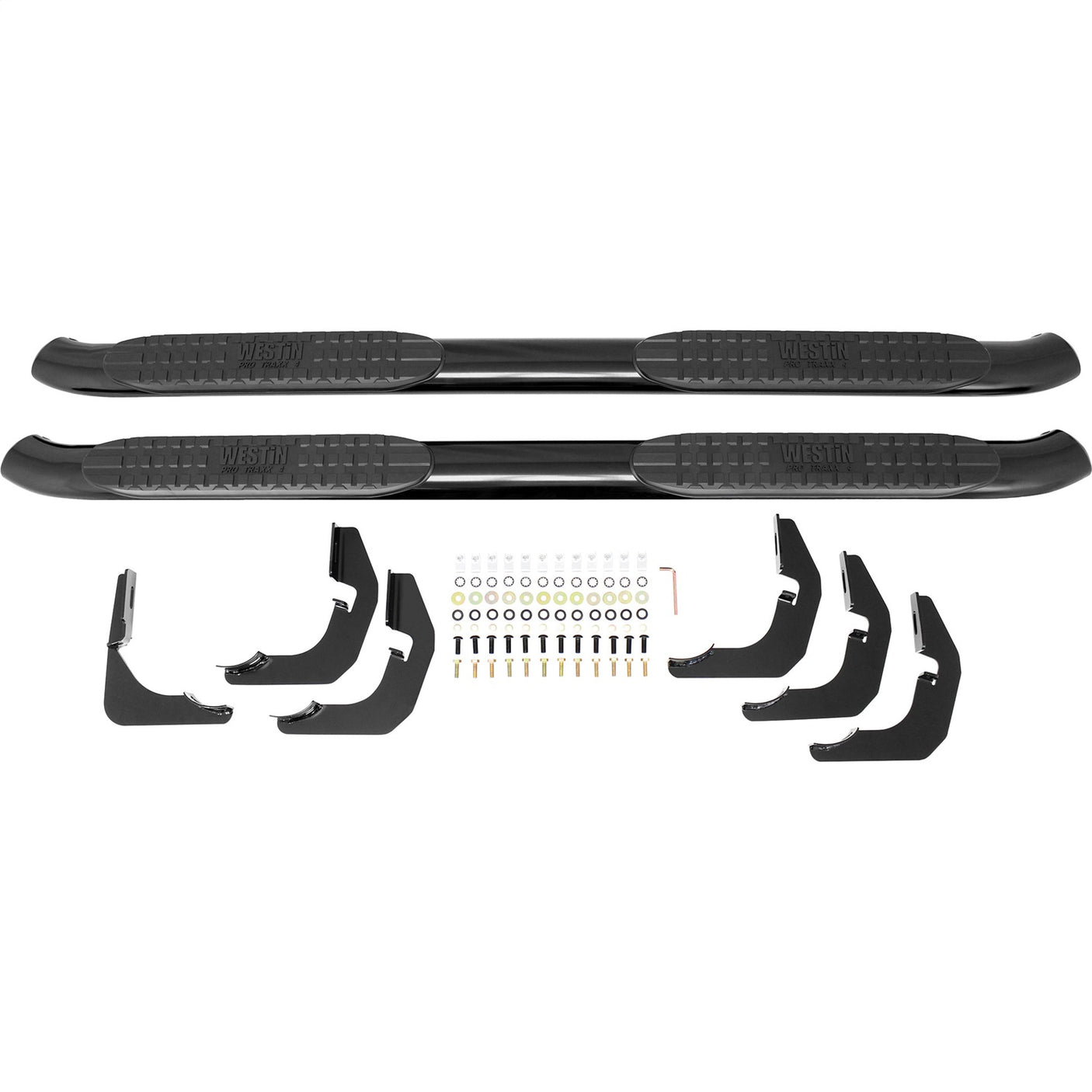 Westin 21-23715 2015-2019 GMC Sierra 2500/3500 HD PRO TRAXX 4 in. Oval Nerf Step Bars - 72 in. Long