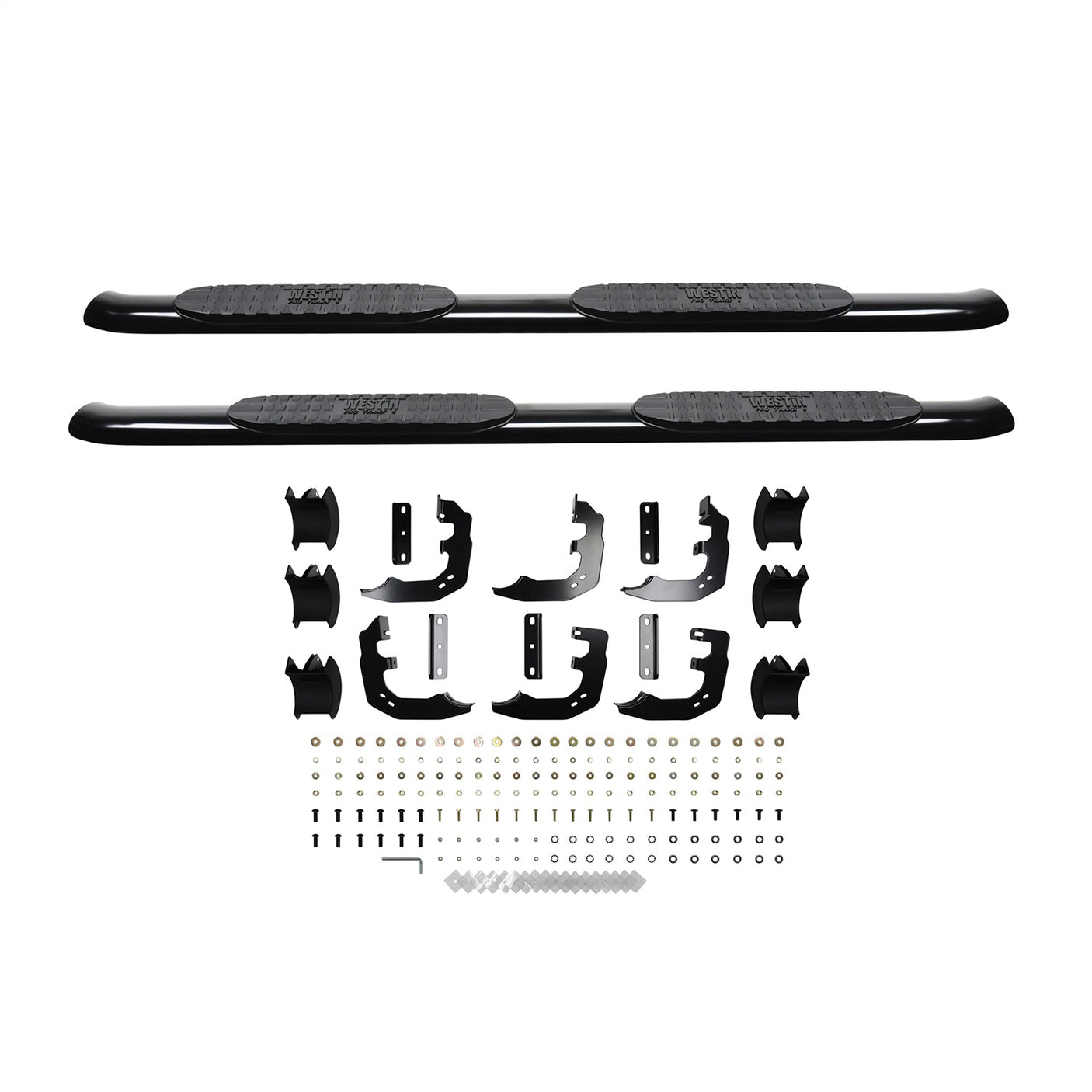 Westin 21-24095 2019-2024 Ram 1500 PRO TRAXX 4 in. Oval Nerf Step Bars - 72 in. Long