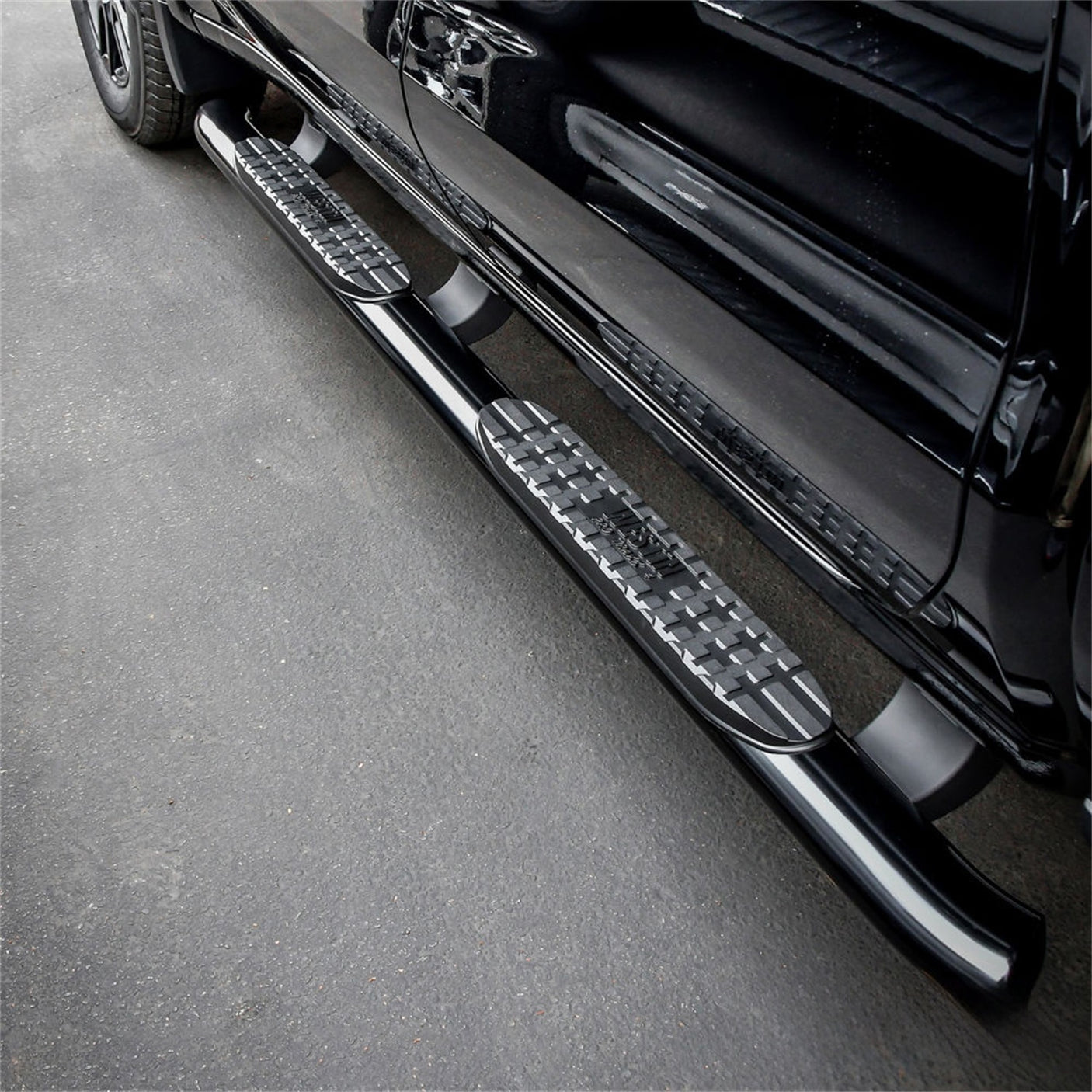 Westin 21-24125 2019-2024 GMC Sierra 1500 PRO TRAXX 4 in. Oval Nerf Step Bars - 72 in. Long