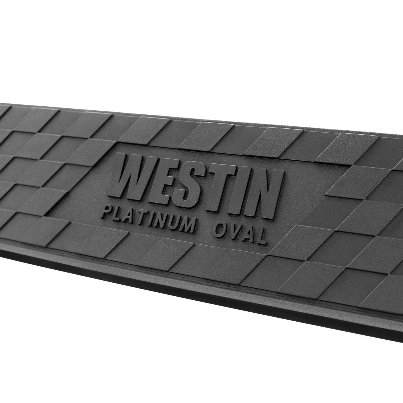 Westin 21-4125 2019-2024 Chevy Silverado 1500 Platinum 4 in. Oval Nerf Step Bars - 72 in. Long