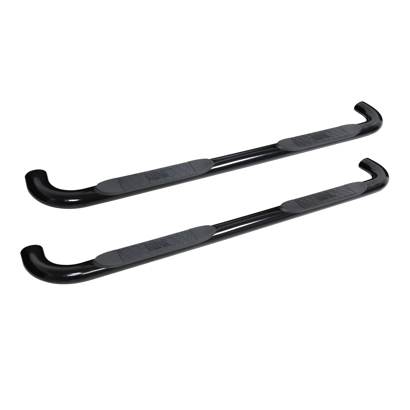 Westin 21-4135 2019-2024 Chevy Silverado 1500 Platinum 4 in. Oval Nerf Step Bars - 72 in. Long