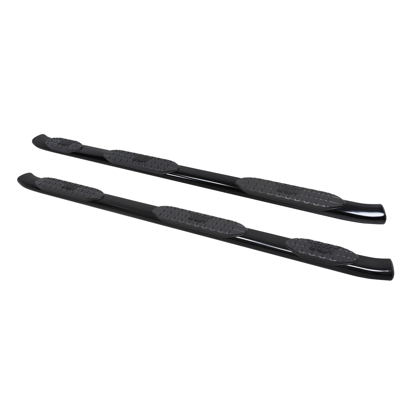 Westin 21-534685 2019-2024 Chevy Silverado 1500 PRO TRAXX 5 in. Oval Wheel-to-Wheel Nerf Step Bars - 72 in. Long