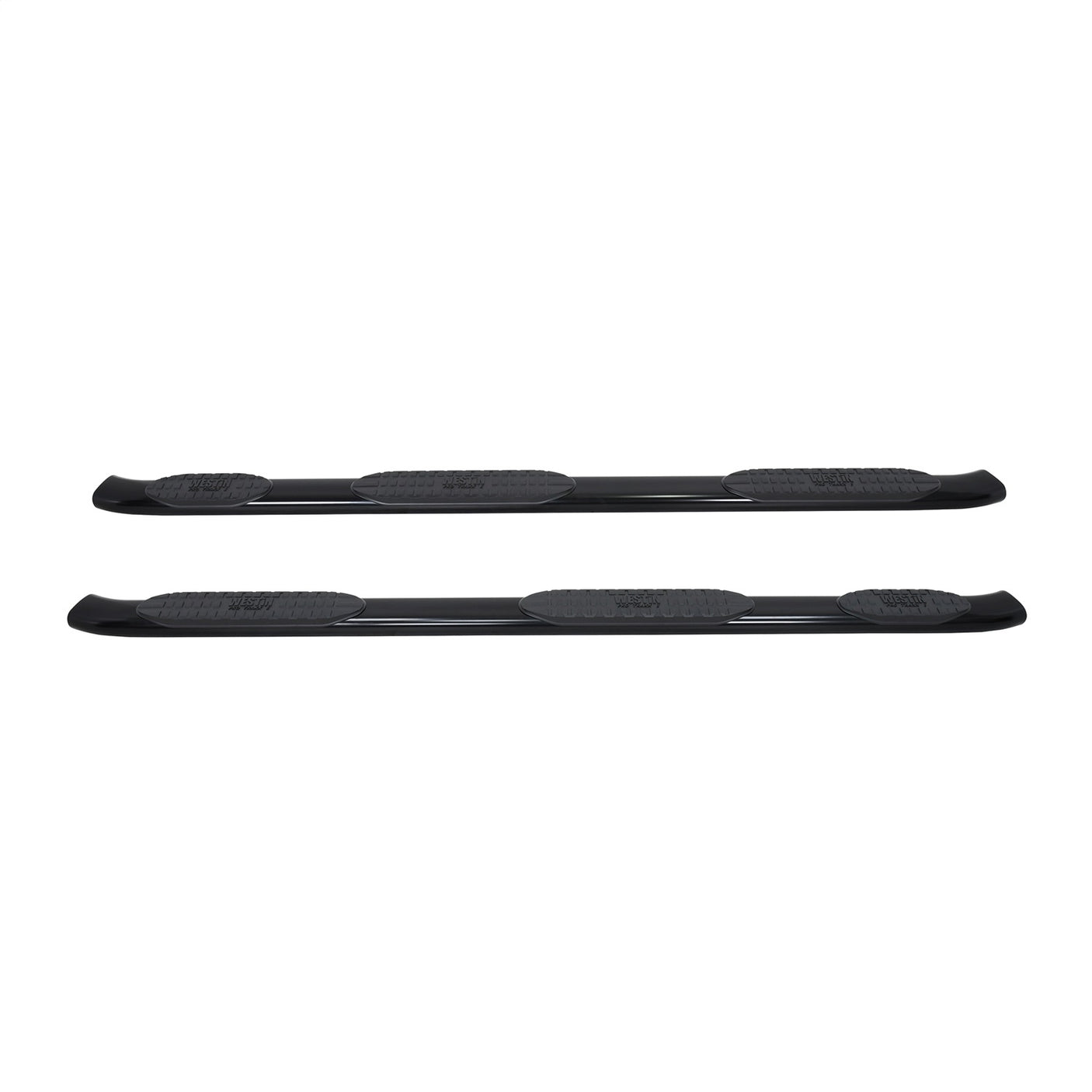 Westin 21-534685 2019-2024 Chevy Silverado 1500 PRO TRAXX 5 in. Oval Wheel-to-Wheel Nerf Step Bars - 72 in. Long