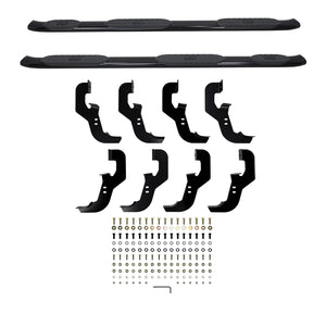 Westin 21-534685 2019-2024 Chevy Silverado 1500 PRO TRAXX 5 in. Oval Wheel-to-Wheel Nerf Step Bars - 72 in. Long