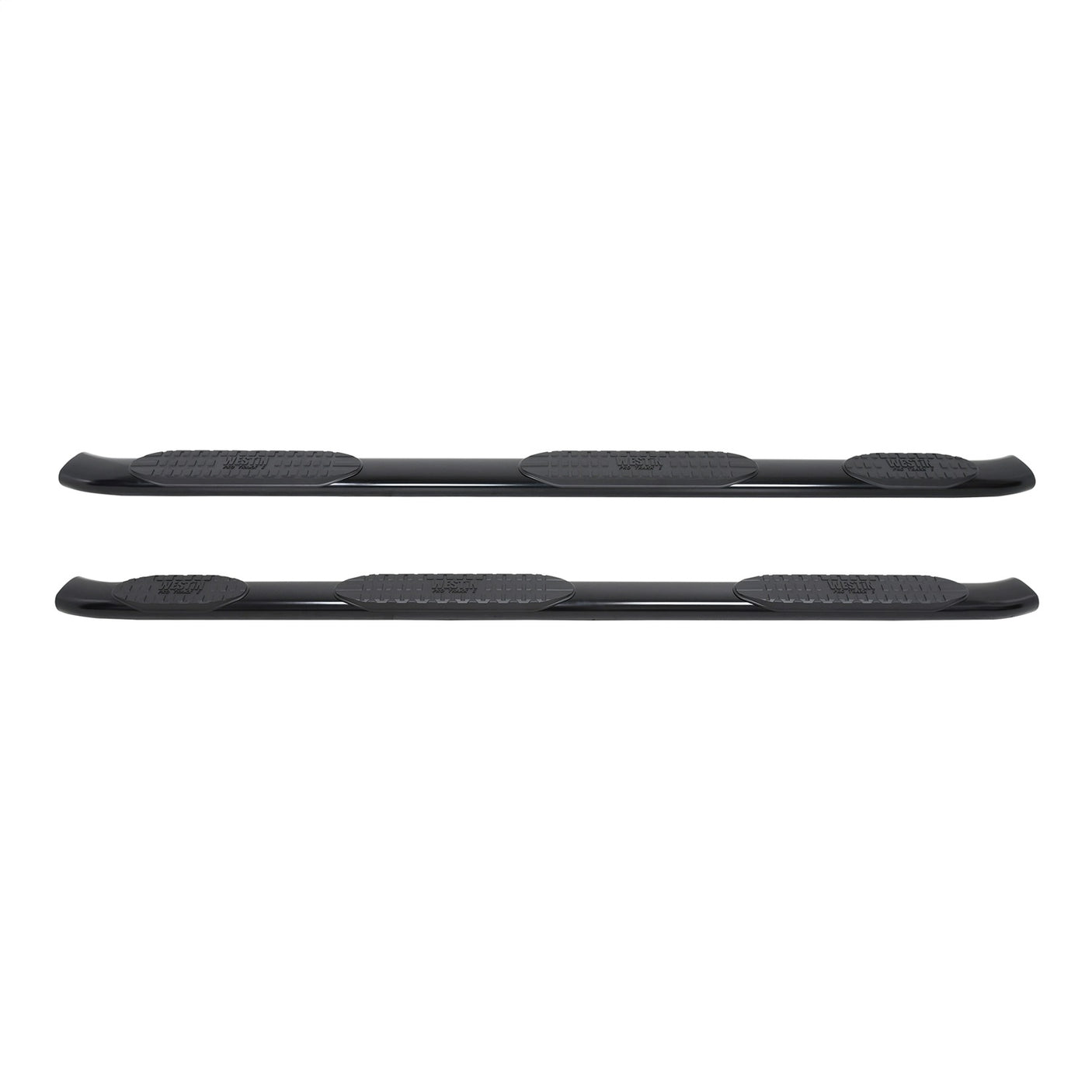 Westin 21-534695 2019-2024 Chevy Silverado 1500 PRO TRAXX 5 in. Oval Wheel-to-Wheel Nerf Step Bars - 72 in. Long