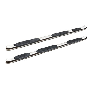 Westin 21-534710 2019-2024 Chevy Silverado 1500 PRO TRAXX 5 in. Oval Wheel-to-Wheel Nerf Step Bars - 72 in. Long