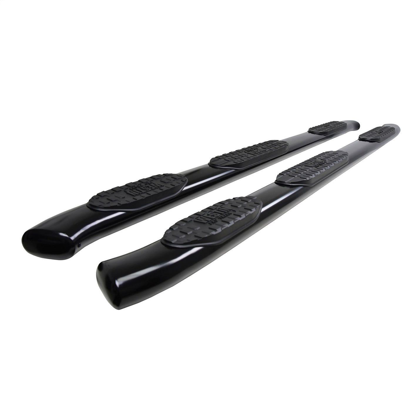 Westin 21-534715 2019-2024 GMC Sierra 1500 PRO TRAXX 5 in. Oval Wheel-to-Wheel Nerf Step Bars - 72 in. Long