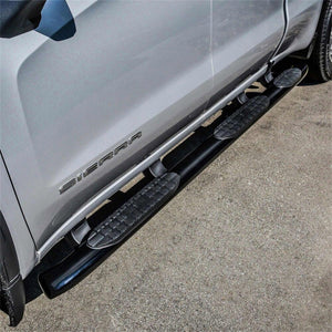 Westin 21-534715 2021-2024 Chevy Silverado 1500 PRO TRAXX 5 in. Oval Wheel-to-Wheel Nerf Step Bars - 72 in. Long