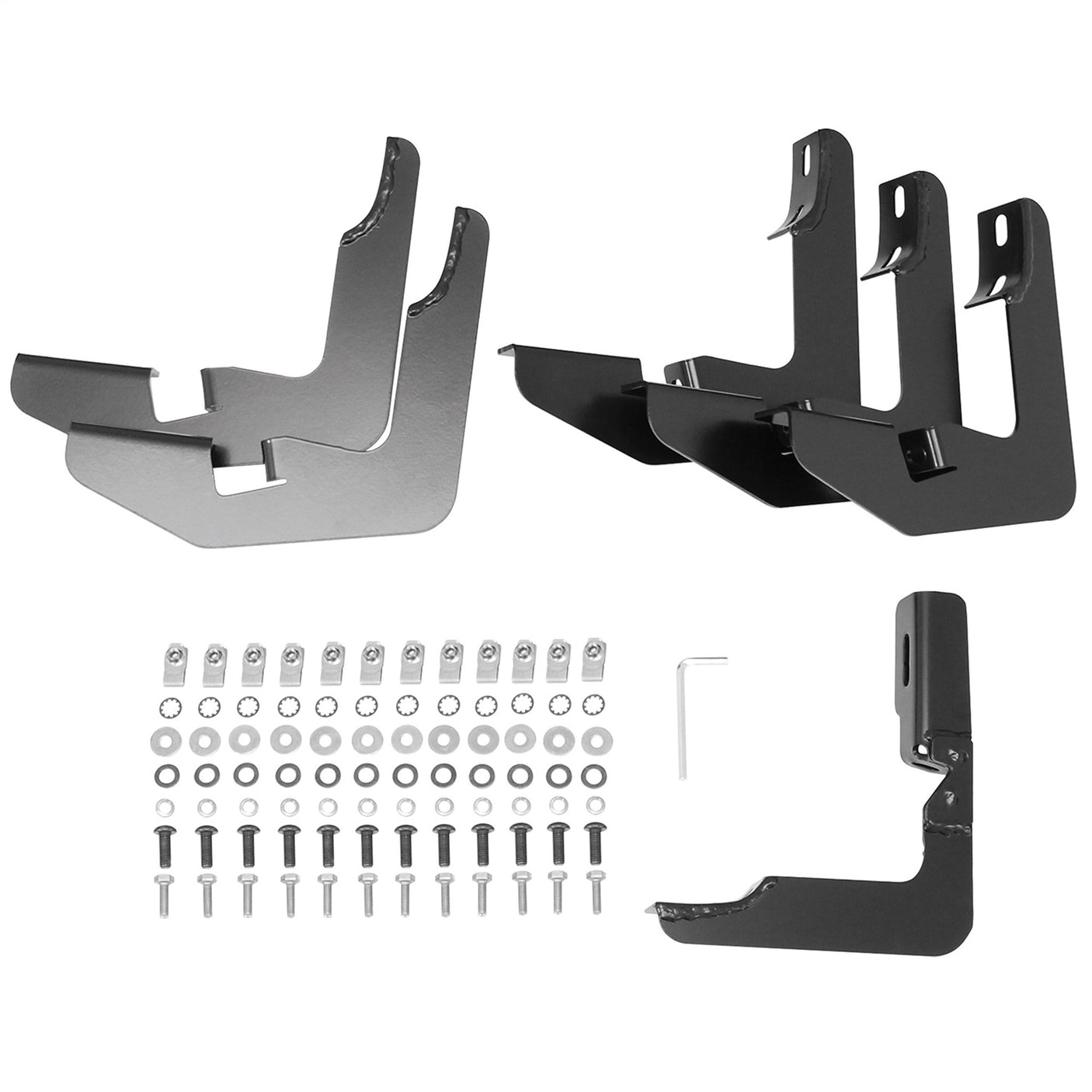 Westin 21-53715 2014-2019 Chevy Silverado 1500 PRO TRAXX 5 in. Oval Nerf Step Bars - 72 in. Long