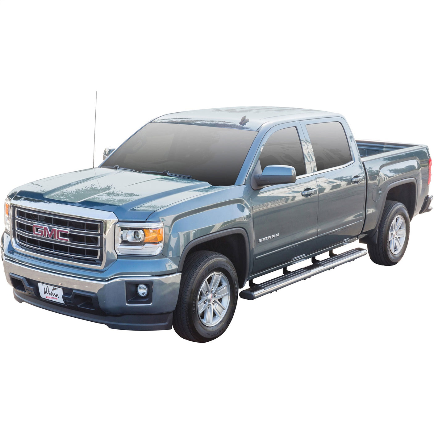 Westin 22-6040 2001-2014 GMC Sierra 2500/3500 HD Premier 6 in. Oval Nerf Step Bars - 91 in. Long