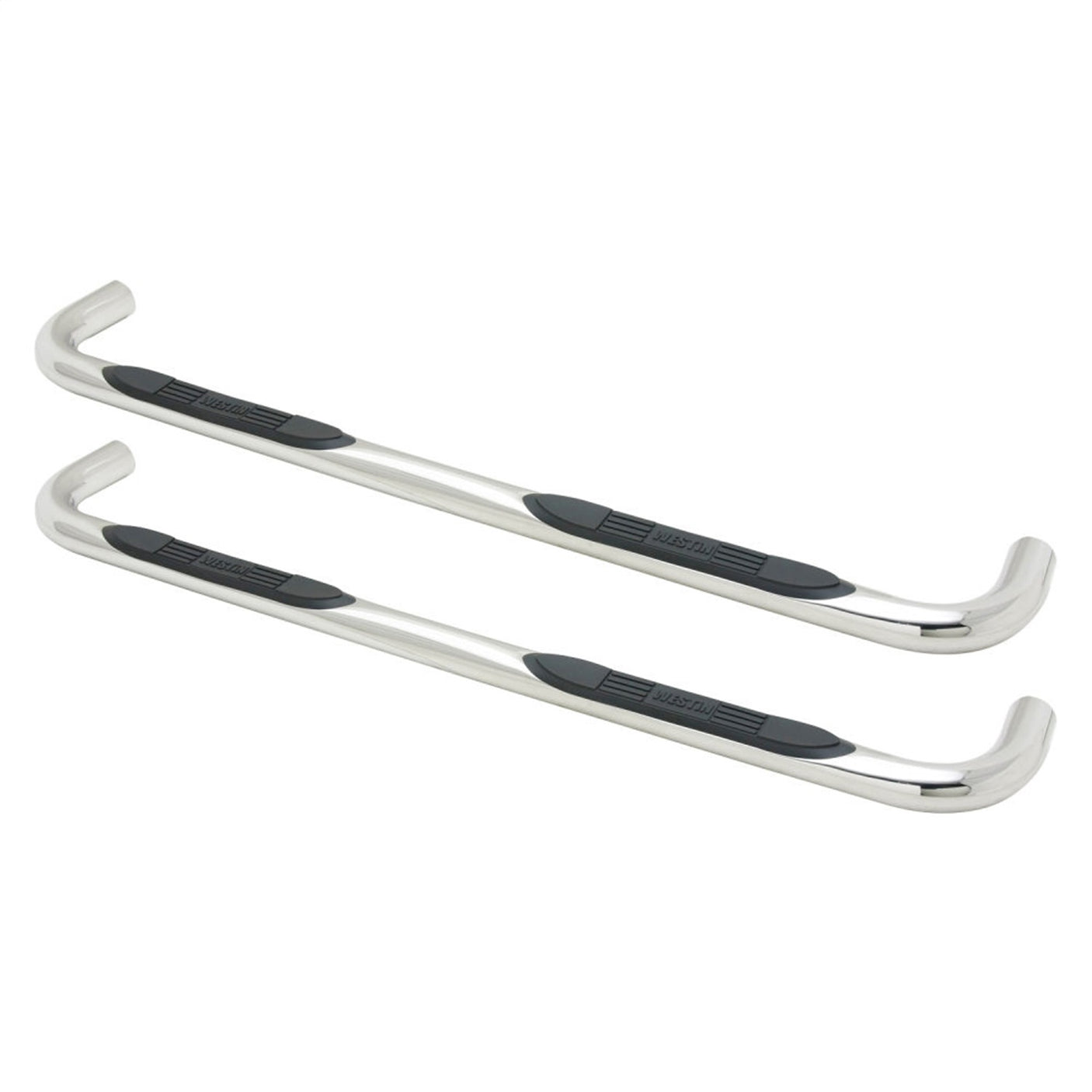 Westin 23-0530 1980-1997 Ford F250/F350 E-Series 3 in. Round Nerf Step Bars - Single Step Pad