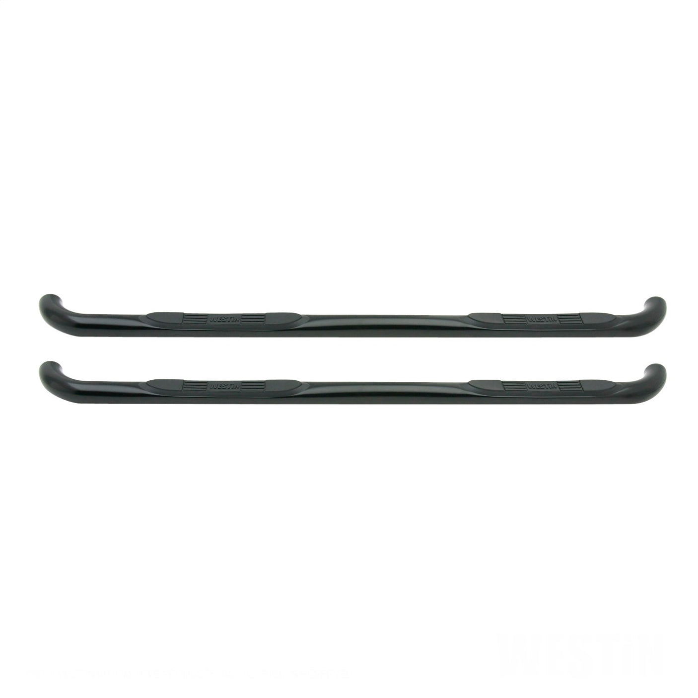 Westin 23-1315 1999-2016 Ford F250/F350 Super Duty E-Series 3 in. Round Nerf Step Bars - Dual Step Pad - 80 in. Long