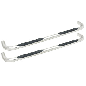 Westin 23-1330 1999-2016 Ford F250/F350 Super Duty E-Series 3 in. Round Nerf Step Bars - Dual Step Pad - 80 in. Long