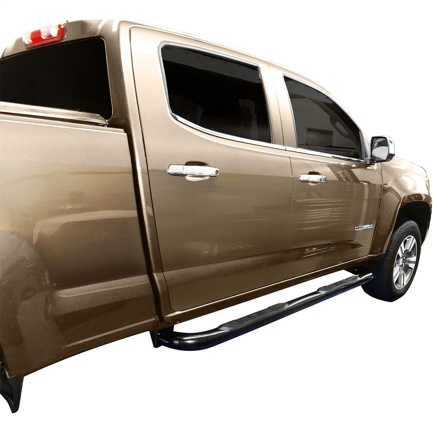 Westin 23-4005 2015-2022 GMC Canyon E-Series 3 in. Round Nerf Step Bars - Dual Step Pad - 72 in. Long