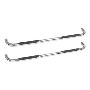 Westin 23-4080 2019-2024 Dodge Ram 1500 E-Series 3 in. Round Nerf Step Bars - Dual Step Pad - 72 in. Long