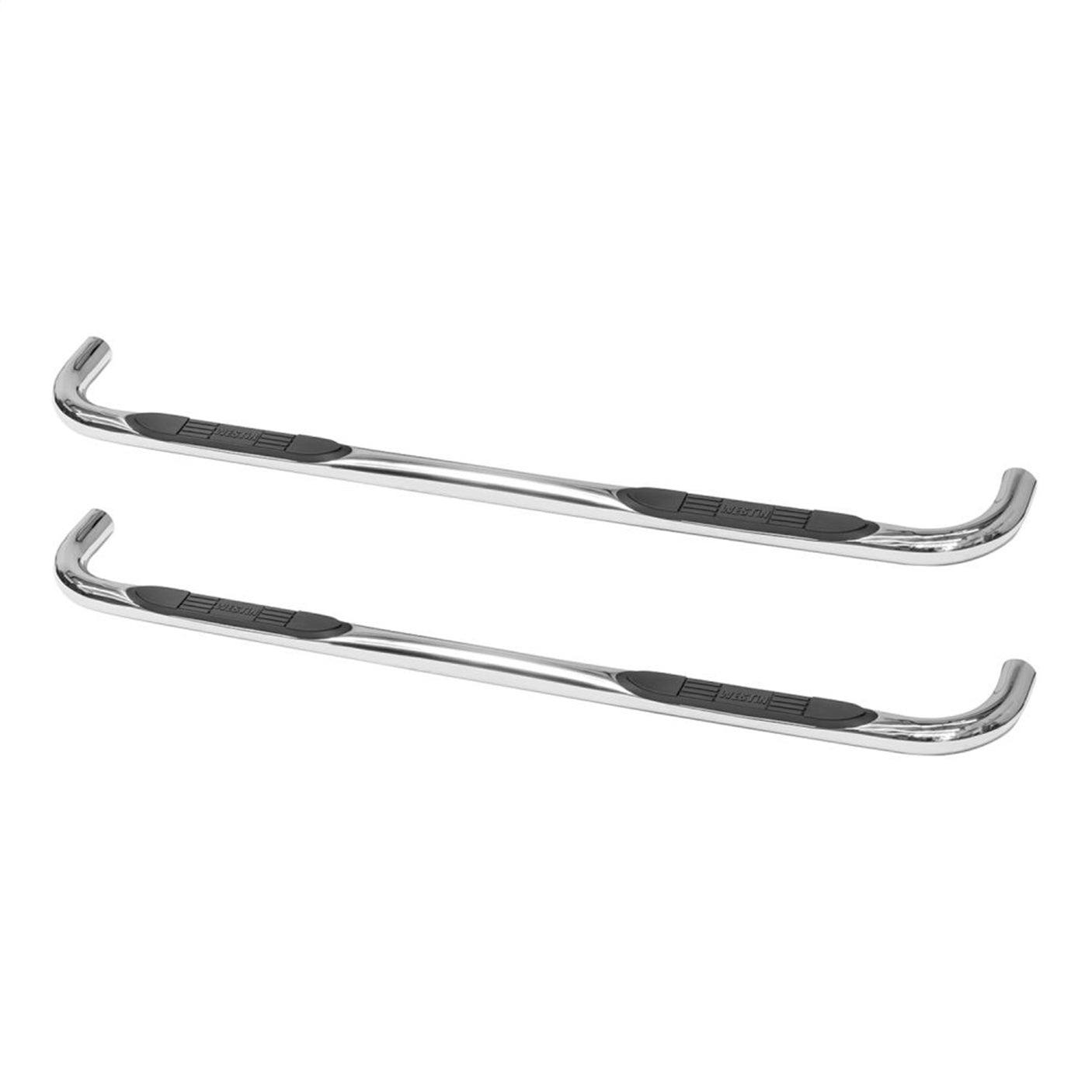 Westin 23-4080 2019-2024 Dodge Ram 1500 E-Series 3 in. Round Nerf Step Bars - Dual Step Pad - 72 in. Long