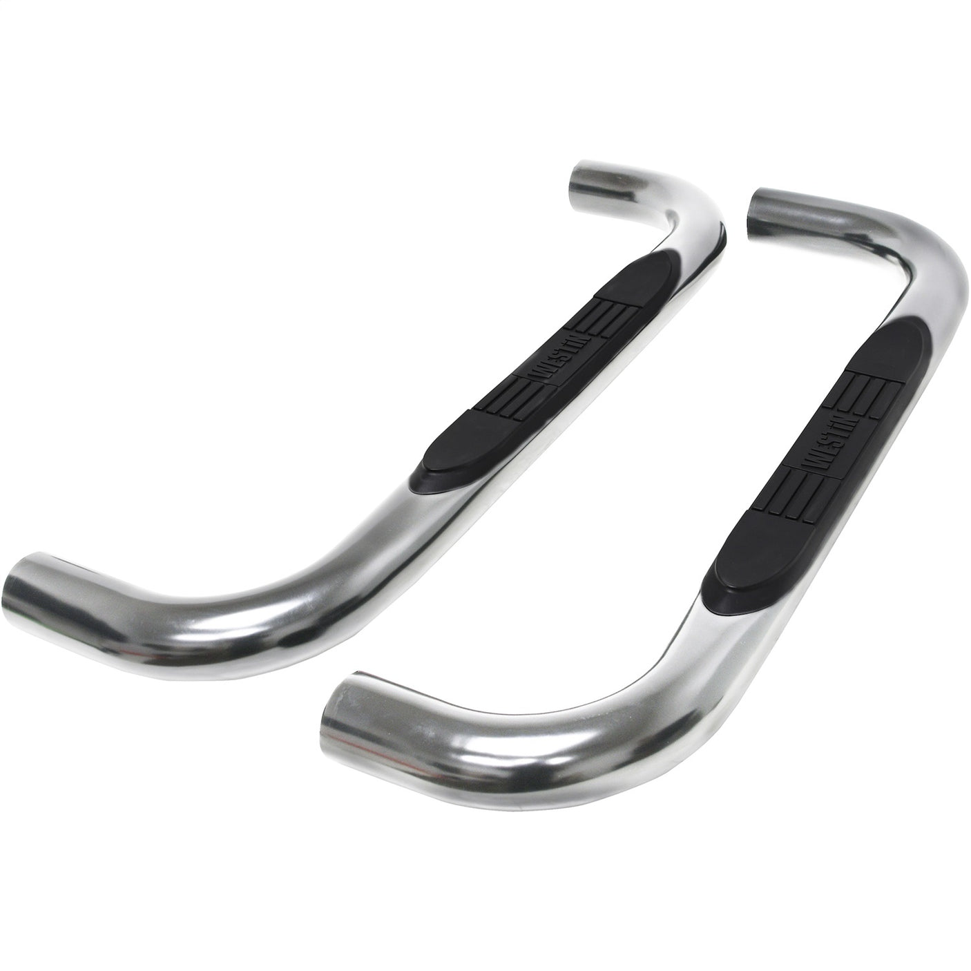 Westin 23-4110 2019-2024 GMC Sierra 1500 E-Series 3 in. Round Nerf Step Bars - 72 in. Long